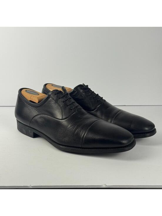 Magnanni Federico Cap Toe Oxford Dress Shoes Black Leather Mens Size 9.5 D main image 9